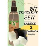 AKTARZANE Bit Seti Kovucu Sıvı , Kafur Ve Bit Tarağı Sirke Temizleme - Beyaz