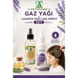 Aktarzane Gaz Yağı + Lavanta Yağlı Saç Spreyi Seti Bit İçin..Temizleme Çocuklar İçin