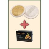 Aktarzane Kabak Lifi Yüz Kesesi Mini + Doğacı Kayısı Sabunu 150gr Banyo Hamam Kesesi Spa Seti