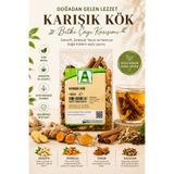 Aktarzane Karışık Kök Bitki Çayları Için Zencefil Zerdeçal Tarçın Havlıcan Karışımı 100gr