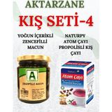 AKTARZANE Kış Seti Zencefilli Doğal Macun Naturpy Atom Çayı Avantajlı 2'li Set - 1 Adet
