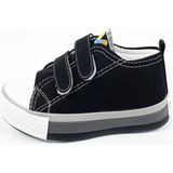 Aktaş Ayakkabı Çocuk Erkek Siyah Ortopedik Converse Model Keten Bantlı Spor Ayakkabı - 00-Siyah