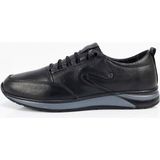 Aktaş Ayakkabı Erkek Siyah Hakiki Deri Özel Numara Battal Ortopedik Topuk Dikeni Için Özel Lastikli Casual Ayakkabı