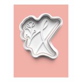 AKTASTORE Çiçek Desenli X Harfi Kurabiye Kalıbı Ve Şeker Hamuru Kalıbı 0815-23