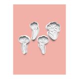 AKTASTORE Çiçekler Kurabiye Kalıbı Ve Şeker Hamuru Kalıbı 4'lü Set 0834-set