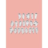 Aktastore Çiçekler Set Kurabiye Kalıbı Ve Şeker Hamuru Kalıbı 20'Li Set
