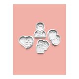 AKTASTORE Doktor Kurabiye Kalıbı Ve Şeker Hamuru Kalıbı 4'lü Set 0798-set