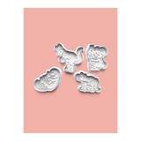 AKTASTORE Hayvan Figürleri Kurabiye Kalıbı Ve Şeker Hamuru Kalıbı 4'lü set 0235-set
