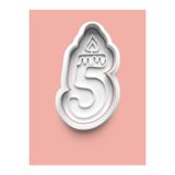 Aktastore Mum Figürlü Beş Rakamı Kurabiye Kalıbı Ve Şeker Hamuru Kalıbı - 5 Numara