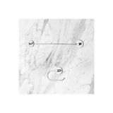 Aktel Banyo Krom 2'li Set Krom Uzun Havluluk/Krom Açık Tuvalet Kağıtlığı WC Askısı