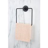 Aktel Banyo Yuvarlak Yapışkanlı Siyah Kare Havluluk