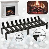 Aktepe Group Şömine Izgarası 10 Çubuklu 60 Cm X 32 Cm Ekstra Dar Gözlü Izgara Siyah