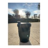 AKTEZ-EL Kahve Bardağı Ağzı kapaklı El yakmaz Lüks Plastik Araç içi Küçük boy 400 ml