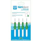 Aktident Arayüz Diş Fırçası Seti Orta Sertlik 4 Parça Yeşil Renk 0,80 mm Kalınlık