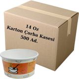Aktif 14 Oz Karton Çorba Kasesi 500 Ad. Koli
