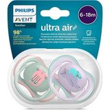 Aktif Bebek Philips Avent SCF085/18 Ultra Air Emzik 6-18 Ay 2li Kız