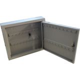 Aktif Büro Gri Metal 50'li Anahtar Dolap 35x35x8 cm Dayanıklı Malzeme ile Güvenli Depolama