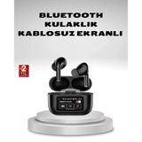 Aktif Gürültü Engelleme (Anc) Kablosuz Bluetooth Kulaklık – Dijital Ekranlı, Dokunmatik Uzun Pil Ömürlü