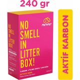 Aktif Karbon Kedi Kumu Koku Giderici 240 gr (Kokusuz Doğal Amonyak ve Idrar Kokusu Önleyici Kedi Tuvaleti Karbon Granülü) - Renkli