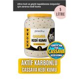 Aktif Karbonlu Cassava Kedi Kumu – Kokusuz, Hızlı ve Güçlü Topaklanma | Cassava Bazlı, Kedi için, Bitkisel
