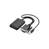 Aktif Vga To Hdmı 3.5mm Aux Kablo + Micru Usb Dönüştürücü