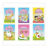 Aktiviteli Boyama Kitabı Seti - Pembe Seri - 6 Kitap Takım - Yumurcak Yayınları