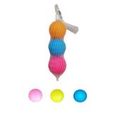 AKTOYS Beach Ball Tahta Tenis Raket Topu 3 Lü Filede