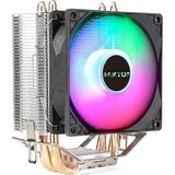 Aktuf AK4X Rainbow 4 Bakır Borulu Amd/intel Kule Tipi Yüksek Işlemci Soğutucusu Siyah