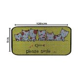 Aktunç Elekli Tuvalet Desenli Önü Kedi Kumu Paspası 60x120 Cm Desen 5 cok-renkli