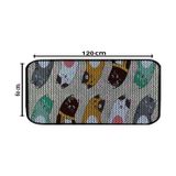 Aktunç Elekli Tuvalet Desenli Önü Kedi Kumu Paspası 60x120 Cm Desen 6 cok-renkli