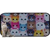 Aktunç Xxl Büyük Boy Elekli Tuvalet Önü Desenli Kedi Kumu Paspası 60X120 cm - Renkli