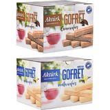 Aktürk Gofret Kakaolu ve Vanilyalı 800 gr 2 Li Paket