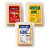 Aktürk Gofret Vanilyalı 475 gr ve Çilek ve Muz Kremalı 430 gr 3 lü Karma Paket