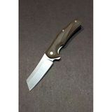 Aktürk İmzalı 16 Cm 4116 Çelik Klipsli Kahverengi Cep Çakısı