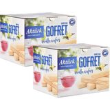 Aktürk Vanilyalı Gofret 800 gr x 2 Kutu Glukoz ve Fruktoz İçeren Hafif Atıştırmalık