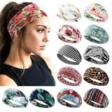 AKTVSHOW 12'li paket kadınlar için Boho saç bandı, kaymaz, saç modası için geniş kadın saç bantları, kadın saçları için elastik saç bantları Yoga egzersiz ter bantları kadınlar için kafa bandı moda