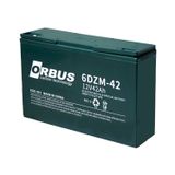 AKÜ 12 VOLT 42 AMPER ORBUS 6DZM42 ( 270 X 77 X 170 MM ) ( ELEKTRİKLİ BİSİKLET AKÜSÜ )