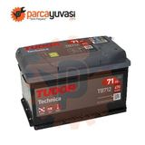 AKU 12V 71 AH 670A LB3 278×175×175 ALÇAK - TUDOR TB712