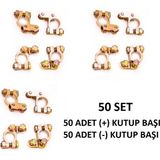 Akü Kutup Başı (+) (-) 50 Set Kutupbaşı (Paket Içeriği 100 Adettir)