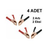 Akü Maşası Lüx 4 Adet 2 Takım Mini Akü Takviye Maşa 2 Artı 2 Eksi