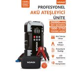 Akü Takviye Cihazı Hava Kompresörü Powerbank Suv Araç Marş Basma Lastik Şişirme Pompası Taşınabilir Womidi Q20