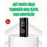 Akü Takviye Cihazı Jump Starter Ve Dijital Hava Kompresörü