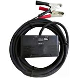 Aküden Bağlantılı Uzatma Kablosu Çakmaklık Çoklayıcı Lcd Ekranlı Usb, Type-C Çıkışlı 12 Volt 10 Amper 120 Wat 2 X1,5Mm Ttr Bakır 10 Mt