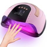 Akuirtoi 268 W UV LED ışıklı lamba, tırnak kurutucu, jel cilası için, 57 adet çift ışıklı boncuklu, 4 zamanlayıcı ayarı ve otomatik sensörlü