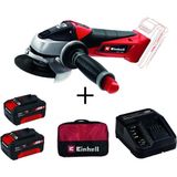 Akülü Avuç Taşlama Seti 18/115 Li + 2x4 Ah Starter Kit ve Bez Çanta - Seçenek 1