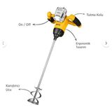 Akülü Boya Ve Harç Karıştırıcı *Aküsüz* Rtrmax X-Lıon