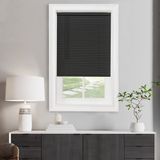 Akülü Işık Filtreleme Mini Stor Perde - 92 cm Genişlik, 100 cm Uzunluk, 2,54 cm Çıta Boyutu - Siyah - Akülü GII Morningstar Yatay Pencere Panjurları Achim Home Decor'dan