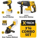 Akülü Taşlama, Matkap ve Kırıcı/delici 3'lü Set Çantalı SGS-5450 - Seçenek 1