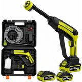 Akülü Yüksek Basınçlı Yıkama Makinesi, 2000W Motor Güçlü 7 Bar 203 Psı Basınçlı 6 Püsk