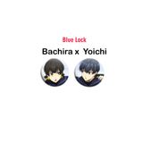 Akumastik Blue Lock Yoichi x Bachira 2 adet rozet set -İğneli Buton Rozet Seti